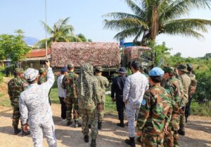 ក្រុមអ្នកសង្កេតការណ៍អាស៊ាន(AOT) ចុះសង្កេត ការណ៍ ផ្ទៀងផ្ទាត់និងរាយការណ៍អំពីស្ថានភាពព្រំដែននៅតំបន់ភូមិព្រៃចាន់