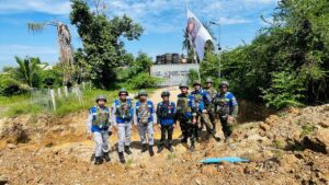 ក្រុមអ្នកសង្កេតការណ៍អាស៊ាន(AOT) ចុះសង្កេតការណ៍ ផ្ទៀងផ្ទាត់និងរាយការណ៍អំពីស្ថានភាពព្រំដែននៅភូមិព្រៃចាន់ ឃុំអូរបីជាន់ ស្រុកអូរជ្រៅ ខេត្តបន្ទាយមានជ័យ