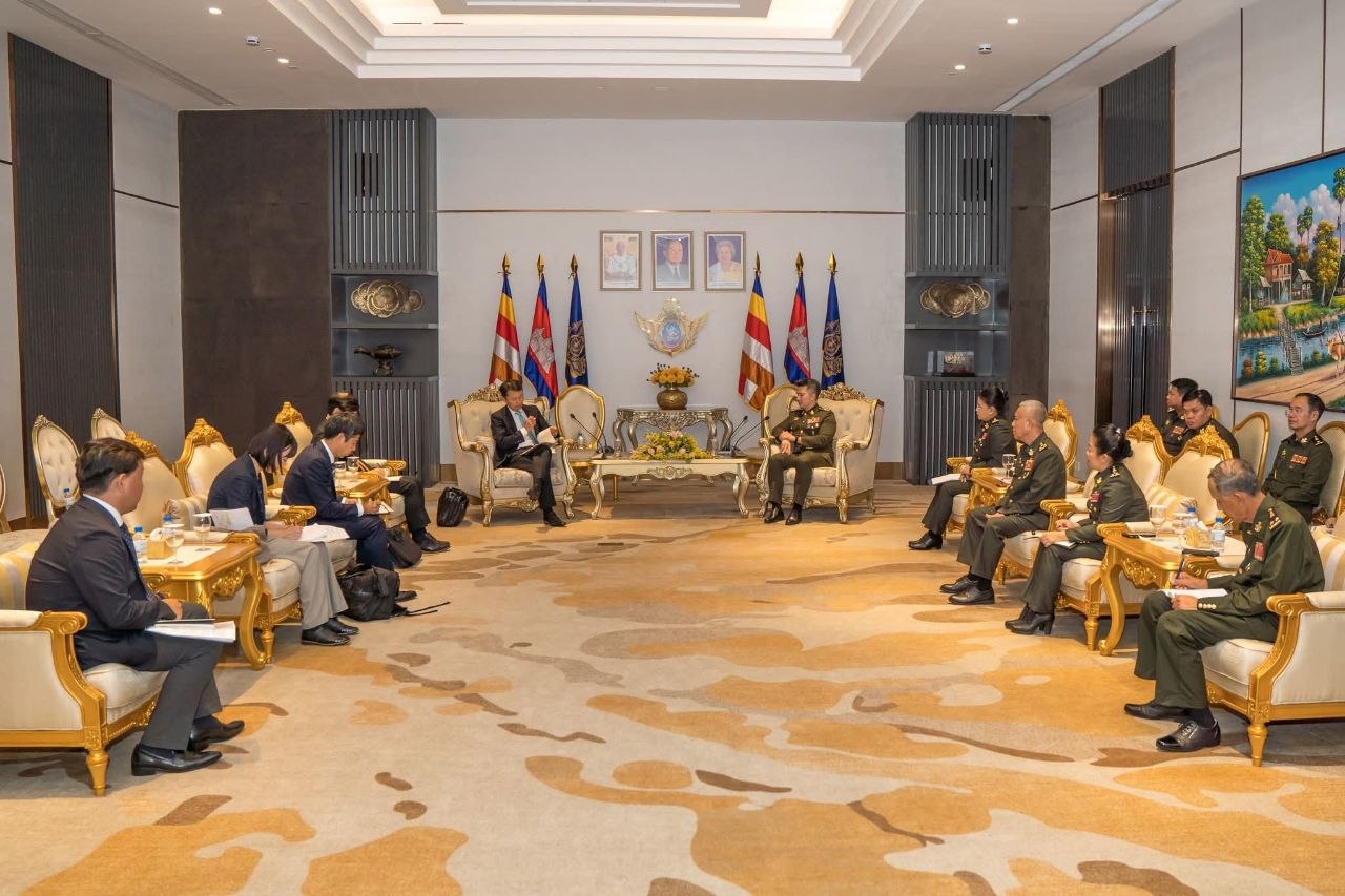កម្ពុជា-ជប៉ុន ពិភាក្សាពីការពង្រឹងកិច្ចសហប្រតិបត្តិការការពារជាតិរវាងប្រទេសទាំងពីរ