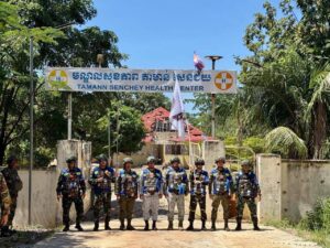 ក្រុម(AOT) ចុះសង្កេតការណ៍ ផ្ទៀងផ្ទាត់ និងរាយការណ៍អំពីស្ថានភាពព្រំដែននៅវត្តប្រាសាទតាមាន់សែនជ័យ