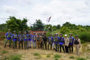 ក្រុម AOT បន្តចុះសង្កេតការណ៍ ផ្ទៀងផ្ទាត់ រាយការណ៍និងត្រួតពិនិត្យការដាក់ពង្រាយទូកុងតឺន័ររបស់យោធាថៃនៅទីតាំងចំនួន៥នៅចំណុចតំបន់ភូមិព្រៃចាន់